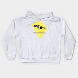 Car axle definition Kids Hoodie